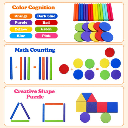 Montessori Wooden Shape & Colour Sorting Toy