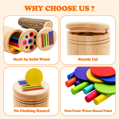 Montessori Wooden Shape & Colour Sorting Toy